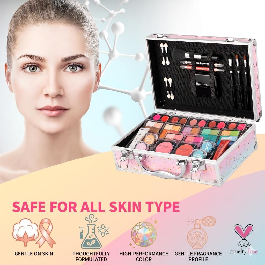 Makeup Kit for Teenager Girls Starter Cosmetics Set Rainbow