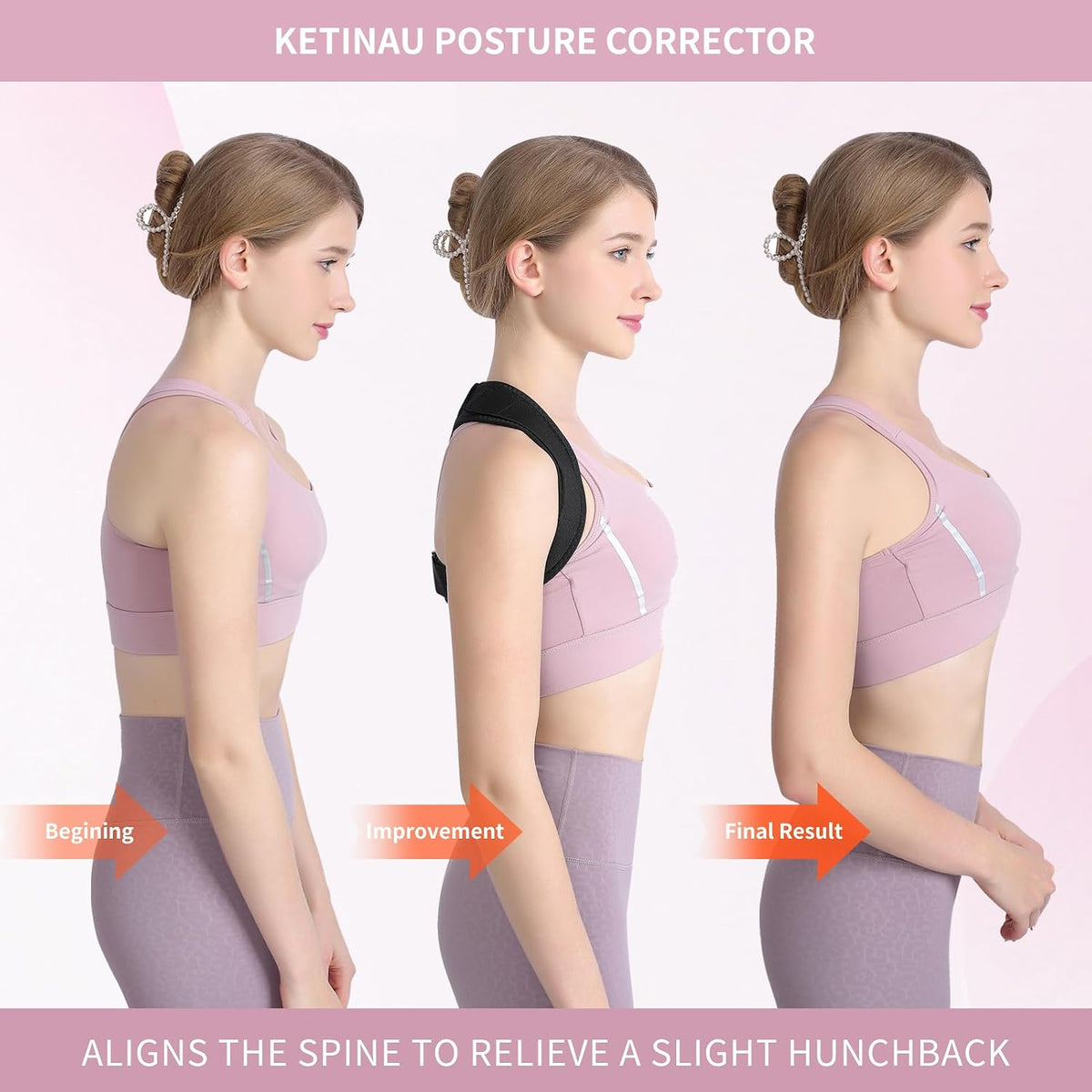 Posture Corrector for Women and Men, Back Brace Adjustable Upper Posture Support, Back Support, Comfortable Back Straightener Support for Clavicle Support, and Providing Pain Relief from Neck